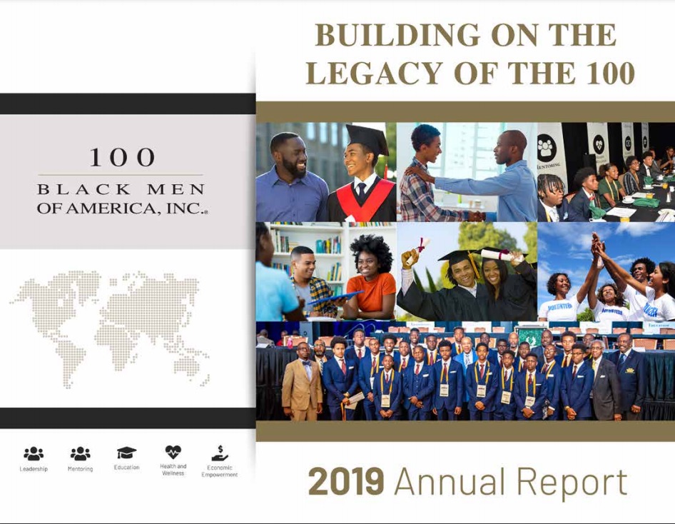 100 Black Men of America nonprofit annual report cover