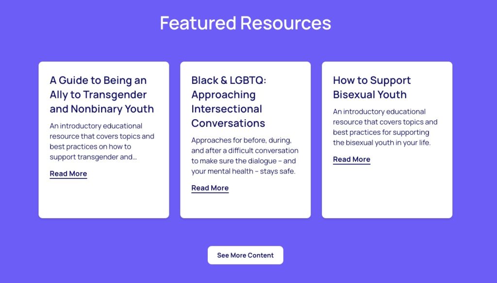 trevor project resources